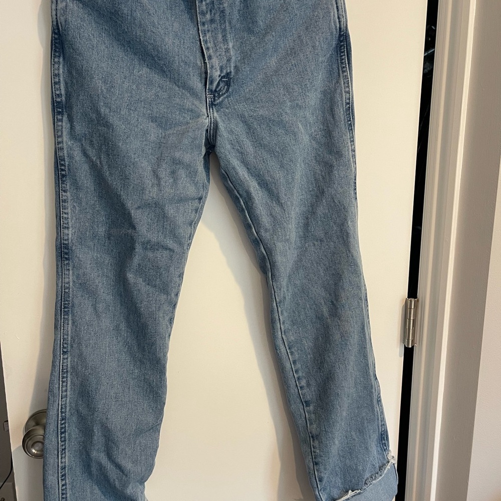 Wrangler High Rise Straight Leg Jeans